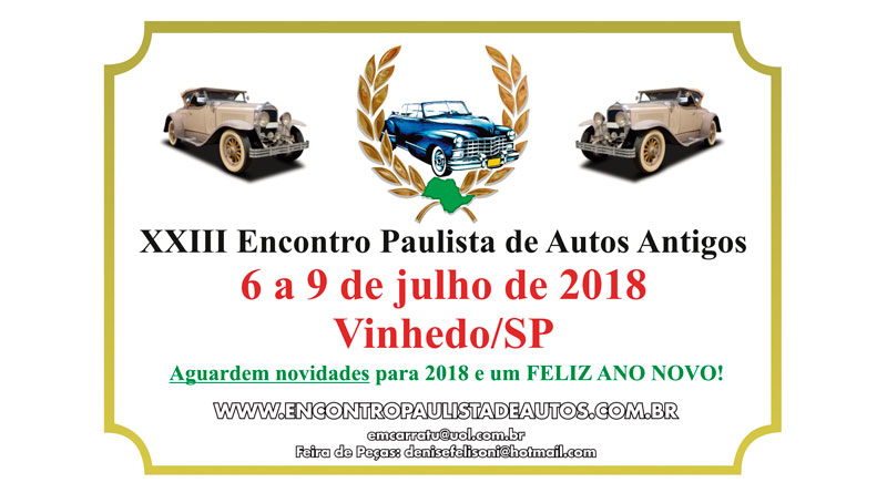 Resultado de imagem para encontro paulista de autos antigos 2018