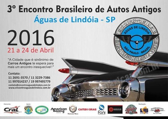 3º Encontro Brasileiro de Autos Antigos em Águas de Lindóia/SP