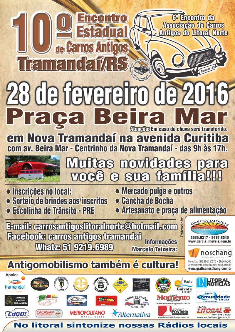 10º Encontro Estadual de Carros Antigos de Tramandaí/RS