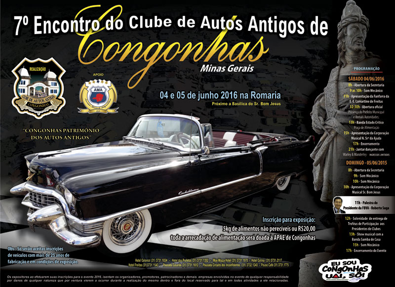 7º Encontro do Clube de Autos Antigos de Congonhas/MG