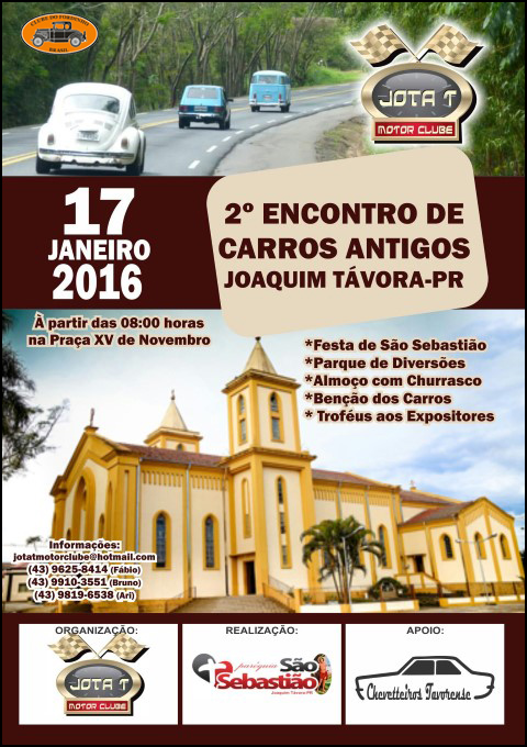 2º Encontro de Carros Antigos de Joaquim Távora/PR