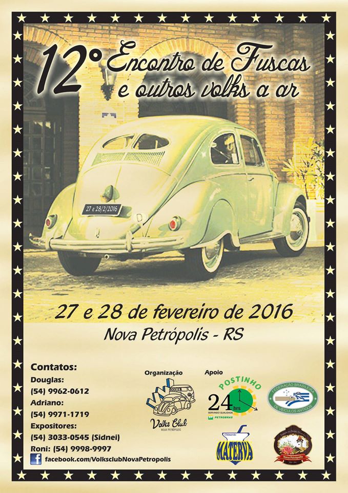 12º Encontro de Fuscas e Outros Volks a Ar