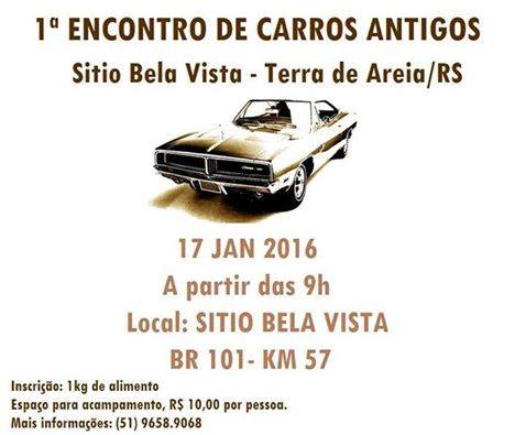 1º Encontro de Carros Antigos de Terra de Areia/RS