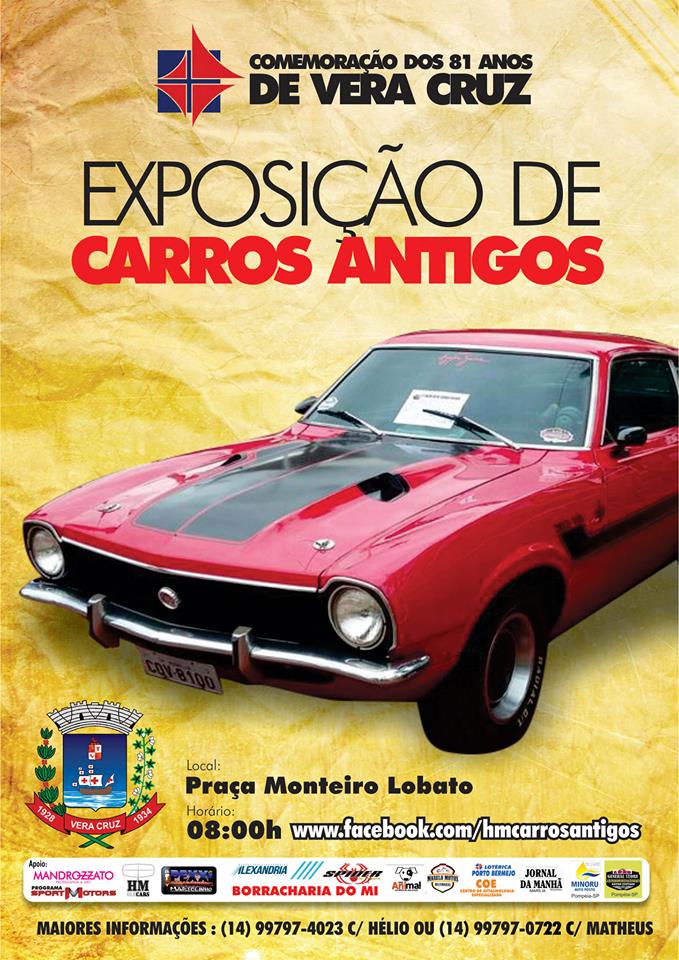 Exposição de Carros Antigos em Vera Cruz/SP