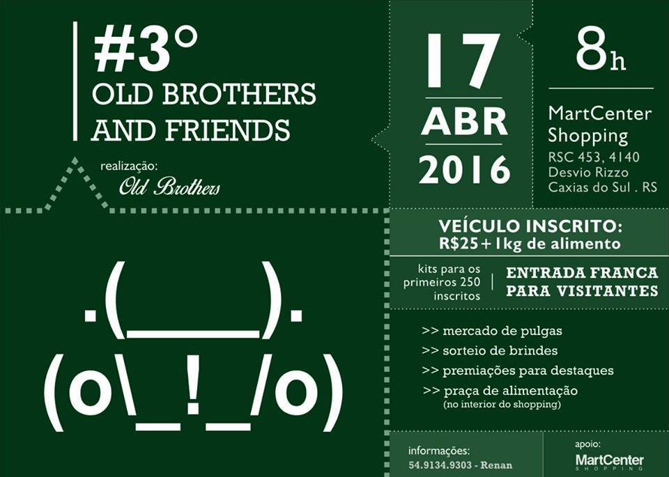 3º Old Brothers and Friends em Caxias do Sul/RS