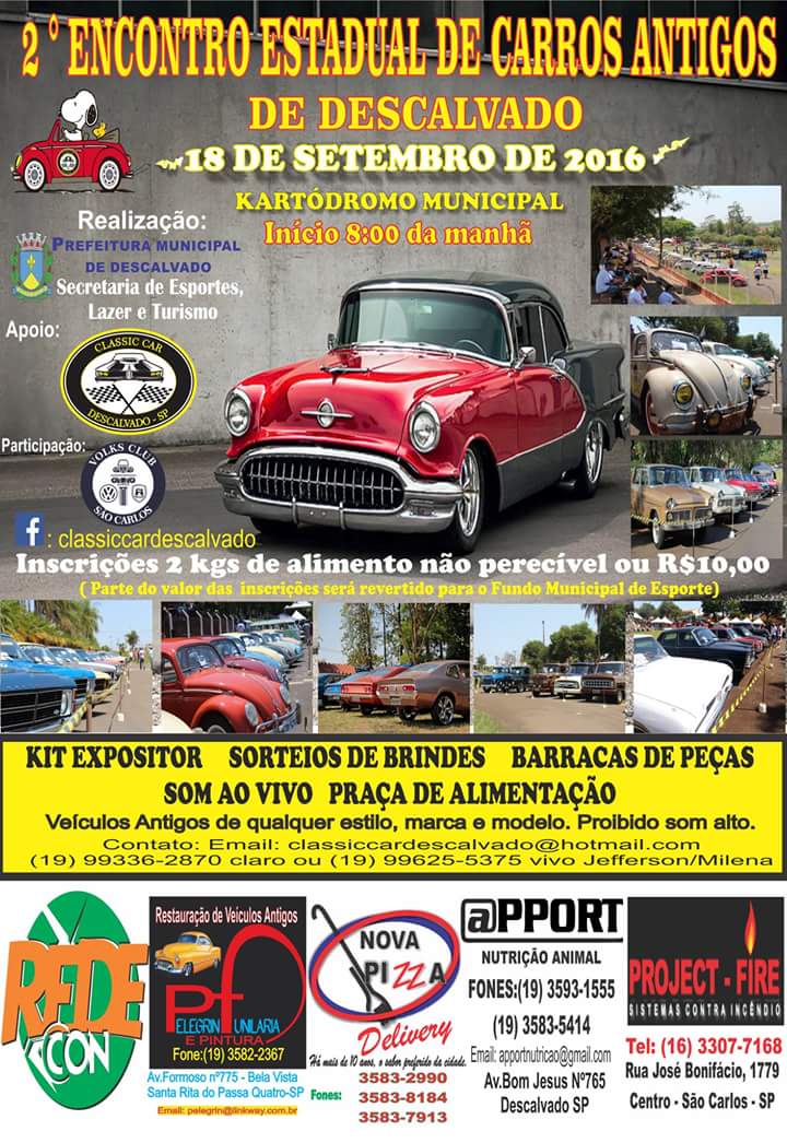 2º Encontro Estadual de Carros Antigos de Descalvado/SP