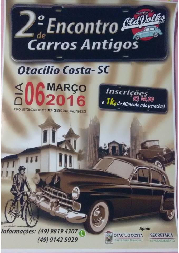 2º Encontro de Carros Antigos de Otacílio Costa/SC