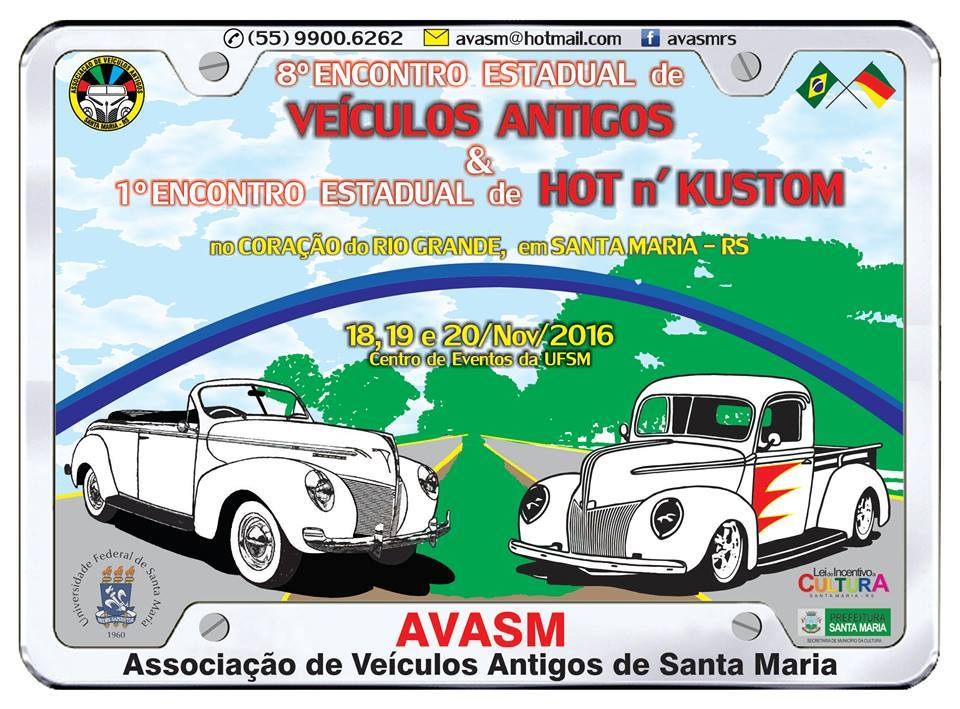 8º Encontro Estadual de Veículos Antigos de Santa Maria/RS