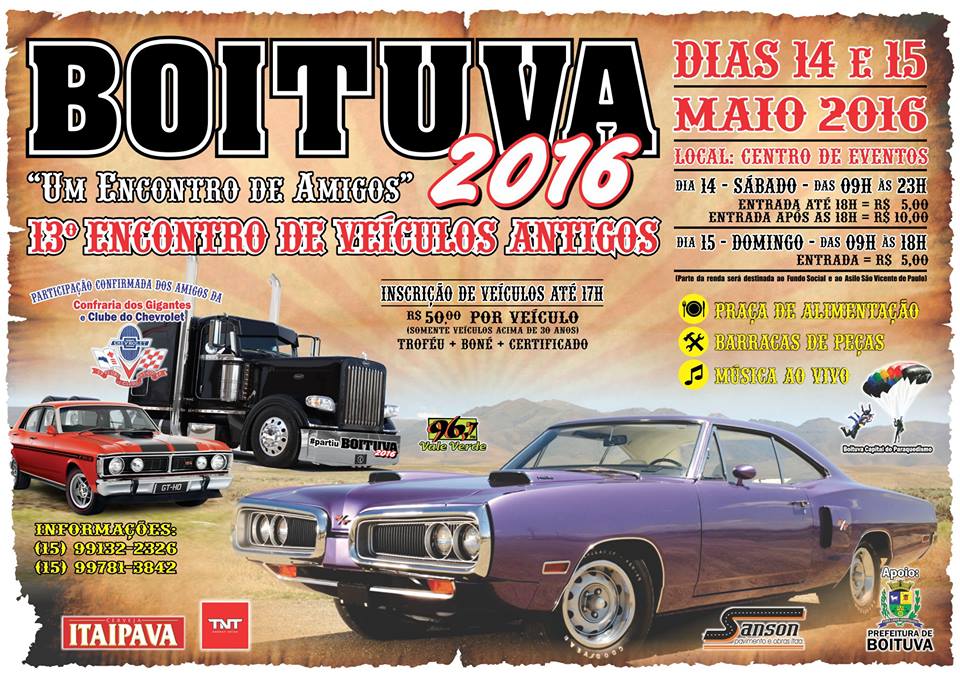 13º Encontro de Veículos Antigos de Boituva/SP