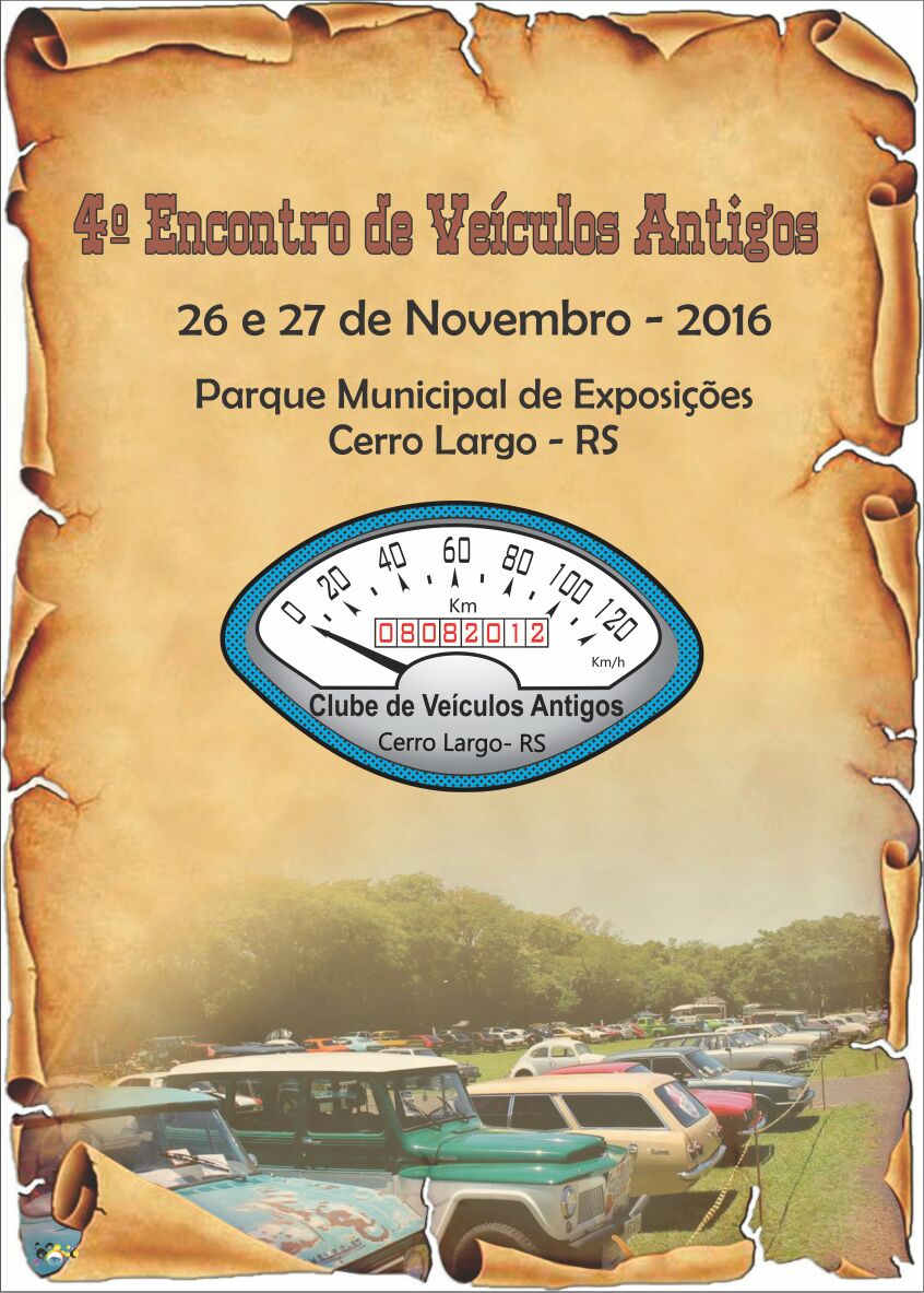 4º Encontro de Veículos Antigos de Cerro Largo/RS