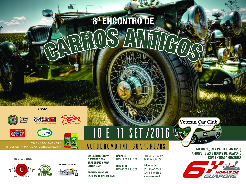 8º Encontro de Carros Antigos de Guaporé/RS