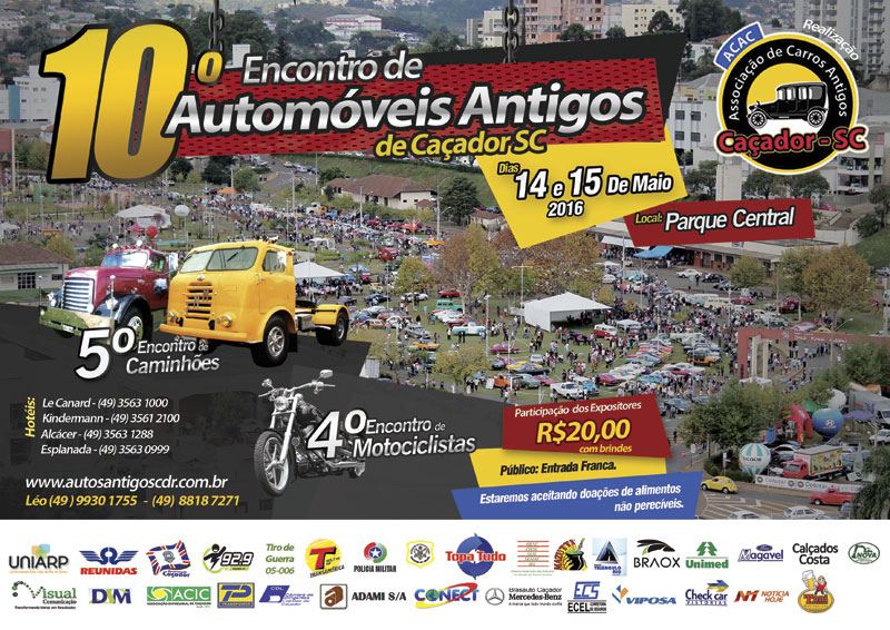 10º Encontro de Carros Antigos de Caçador/SC