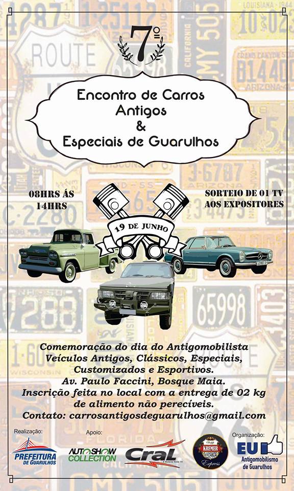 7º Encontro de Carros Antigos & Especiais de Guarulhos/SP