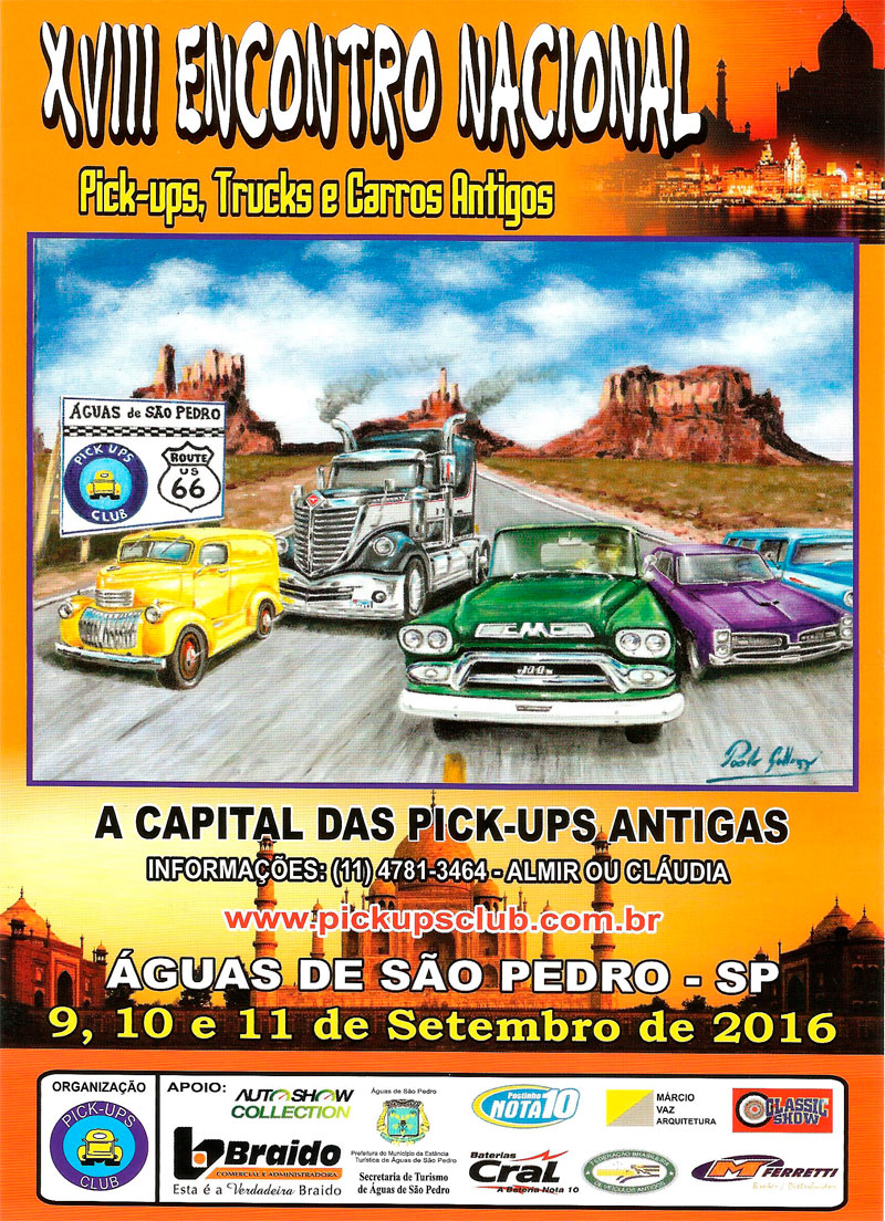 XVIII Encontro Nacional de Pick-ups, Trucks e Carros Antigos de Águas de São Pedro/SP