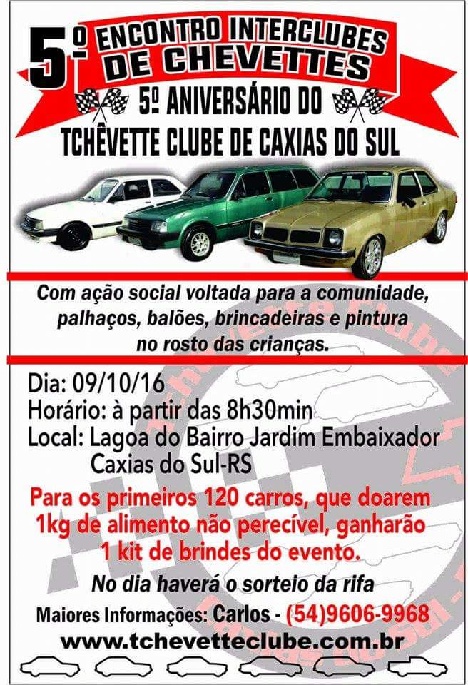 5º Encontro Interclubes de Chevettes de Caxias do Sul/RS