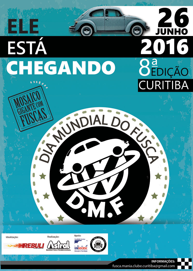 8ª edição do Dia Mundial do Fusca em Curitiba/PR