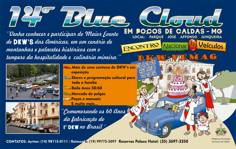 14º Blue Cloud: Encontro Nacional de Veículos DKW-Vemag em Poços de Caldas/MG