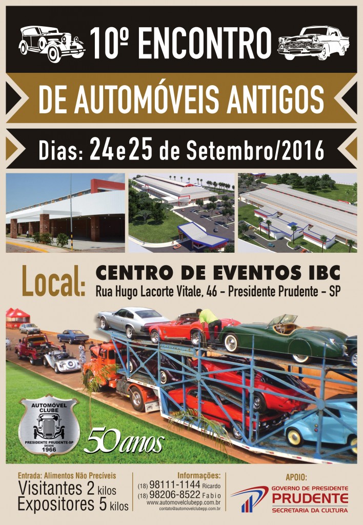 10º Encontro de Automóveis Antigos de Presidente Prudente/SP