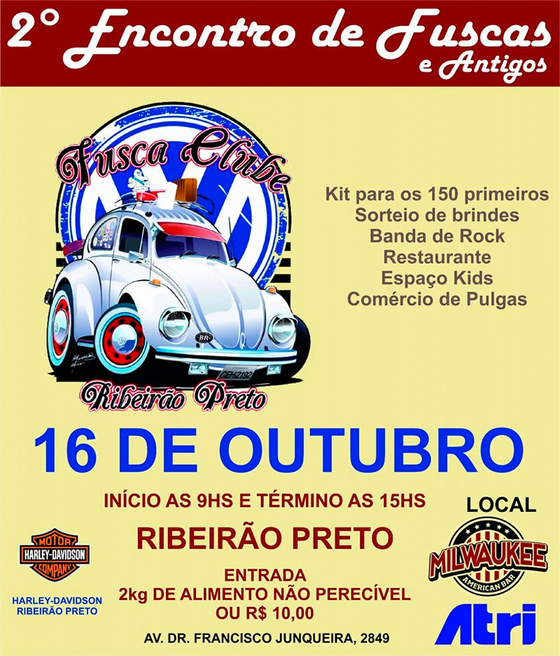 2º Encontro de Fuscas e Antigos de Ribeirão Preto/SP