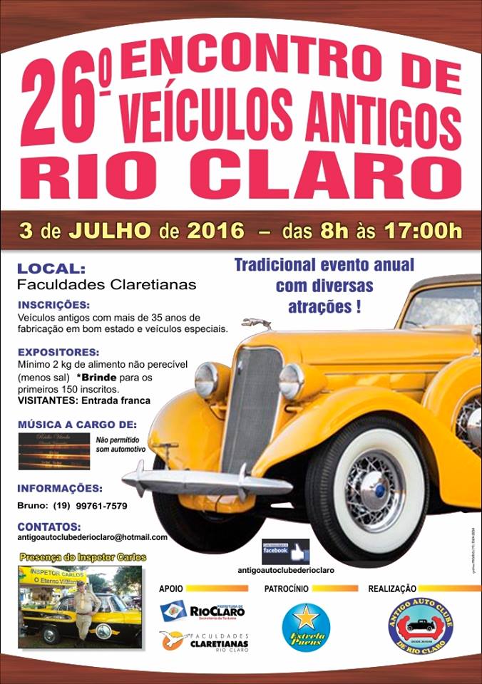 26º Encontro de Veículos Antigos de Rio Claro/SP