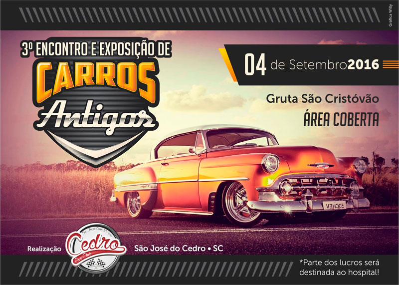 3º Encontro de Carros Antigos de São José do Cedro/SC