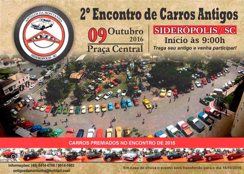 2º Encontro de Carros Antigos de Siderópolis/SC