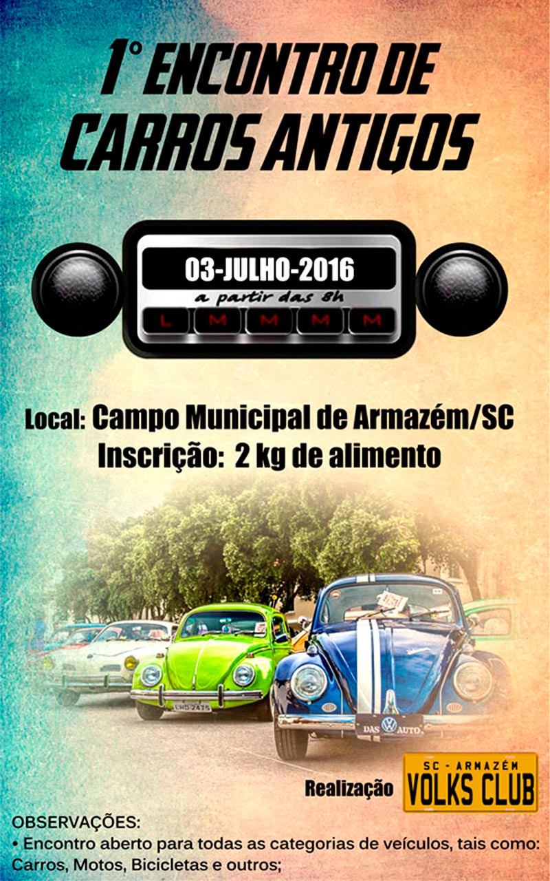 1º Encontro de Carros Antigos de Armazém/SC