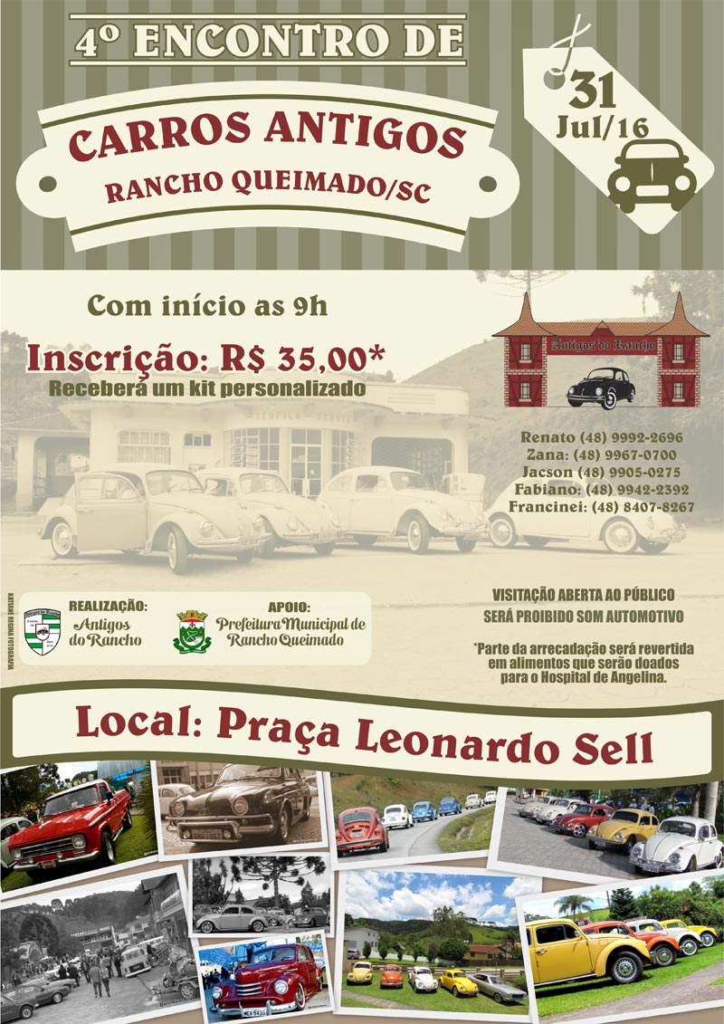 4º Encontro de Carros Antigos de Rancho Queimado/SC