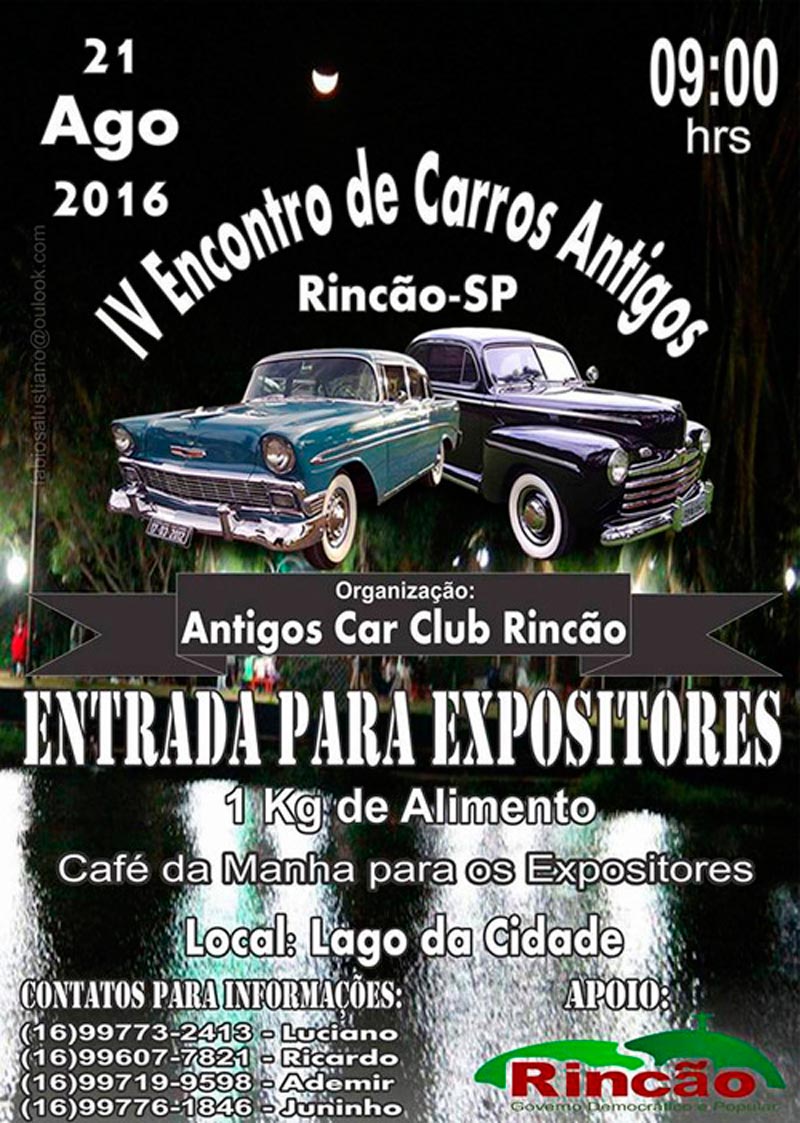 IV Encontro de Carros Antigos de Rincão/SP