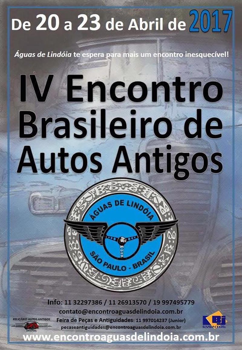 IV Encontro Brasileiro de Autos Antigos em Águas de Lindóia/SP