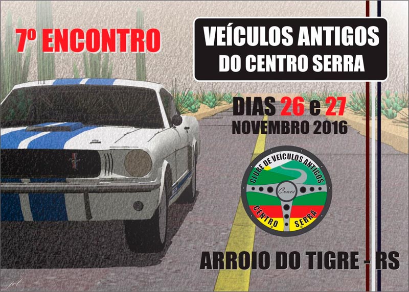 7º Encontro de Veículos Antigos do Centro Serra em Arroio do Tigre/RS