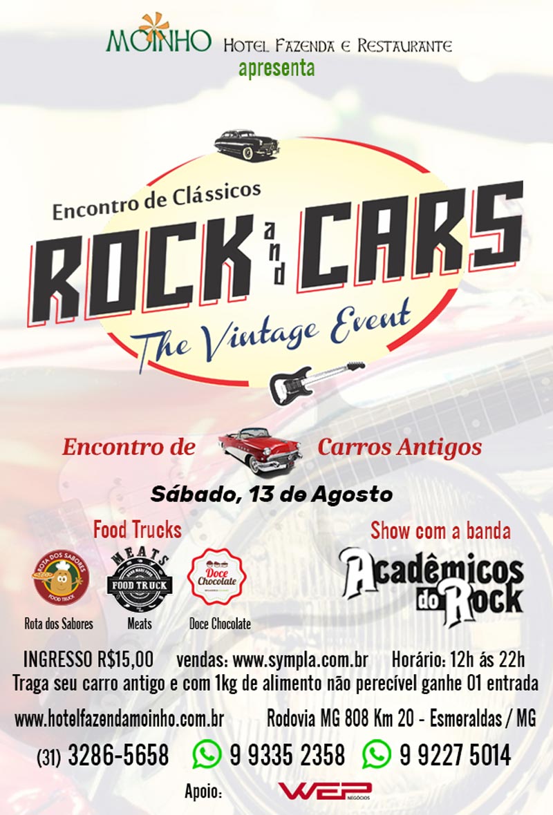 Encontro de Clássicos Rock and Cars em Esmeraldas/MG
