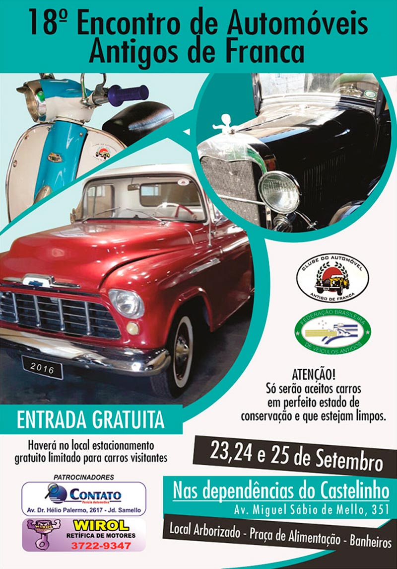 18º Encontro de Automóveis Antigos de Franca/SP
