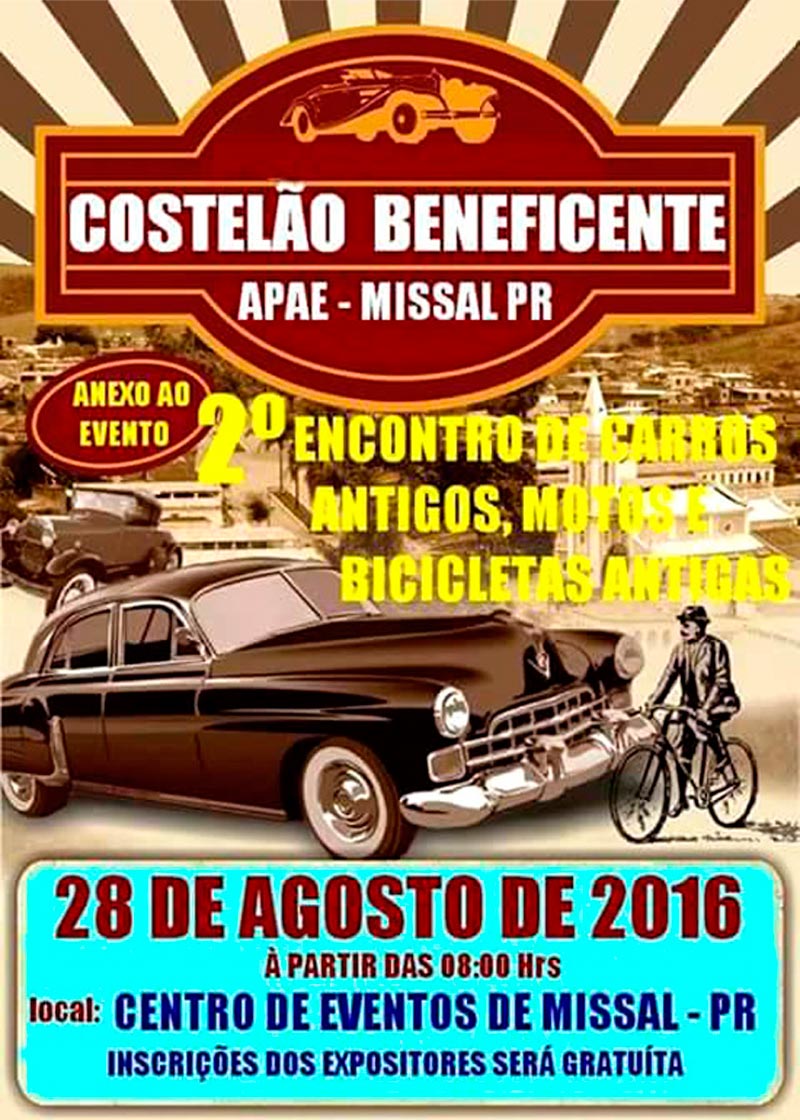 2º Encontro de Carros Antigos, Motos e Bicicletas Antigas de Missal/PR