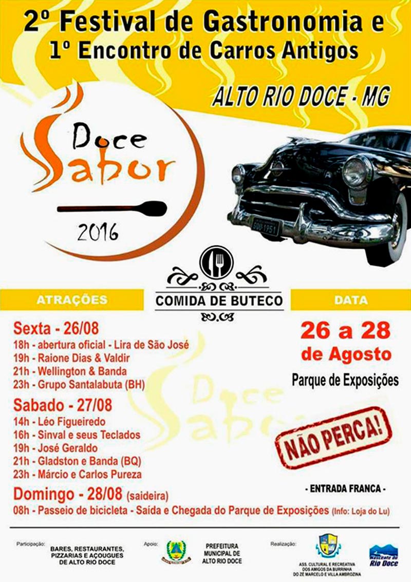 1º Encontro de Carros Antigos de Alto Rio Doce/MG