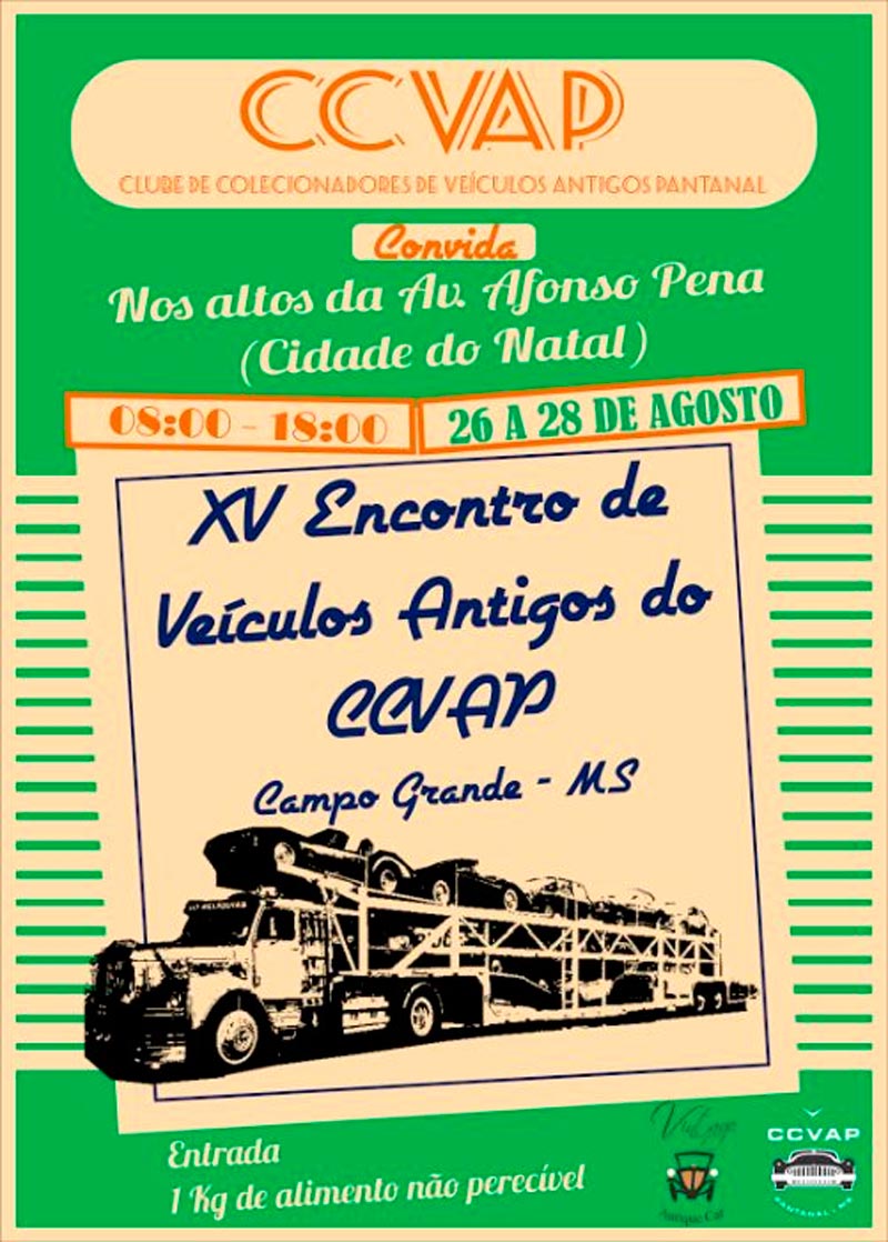 XV Encontro de Veículos Antigos do CCVAP em Campo Grande/MS