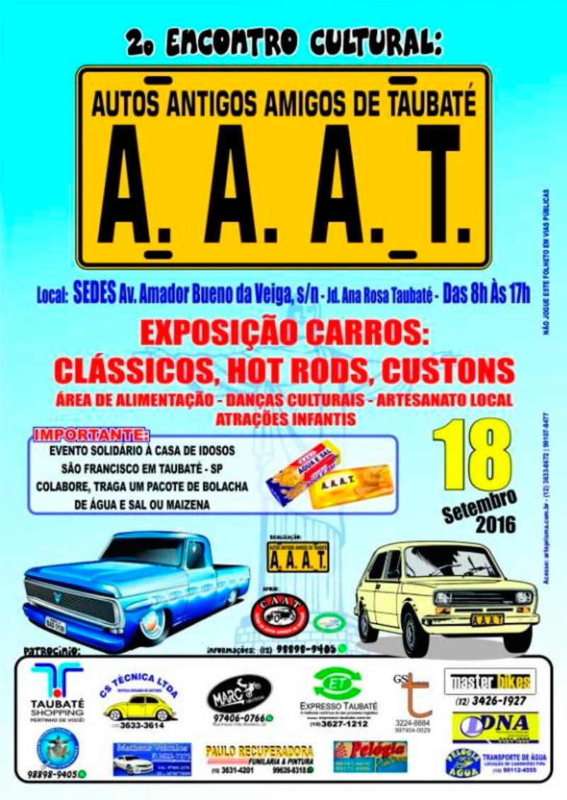 2º Encontro Cultural Autos Antigos Amigos de Taubaté/SP