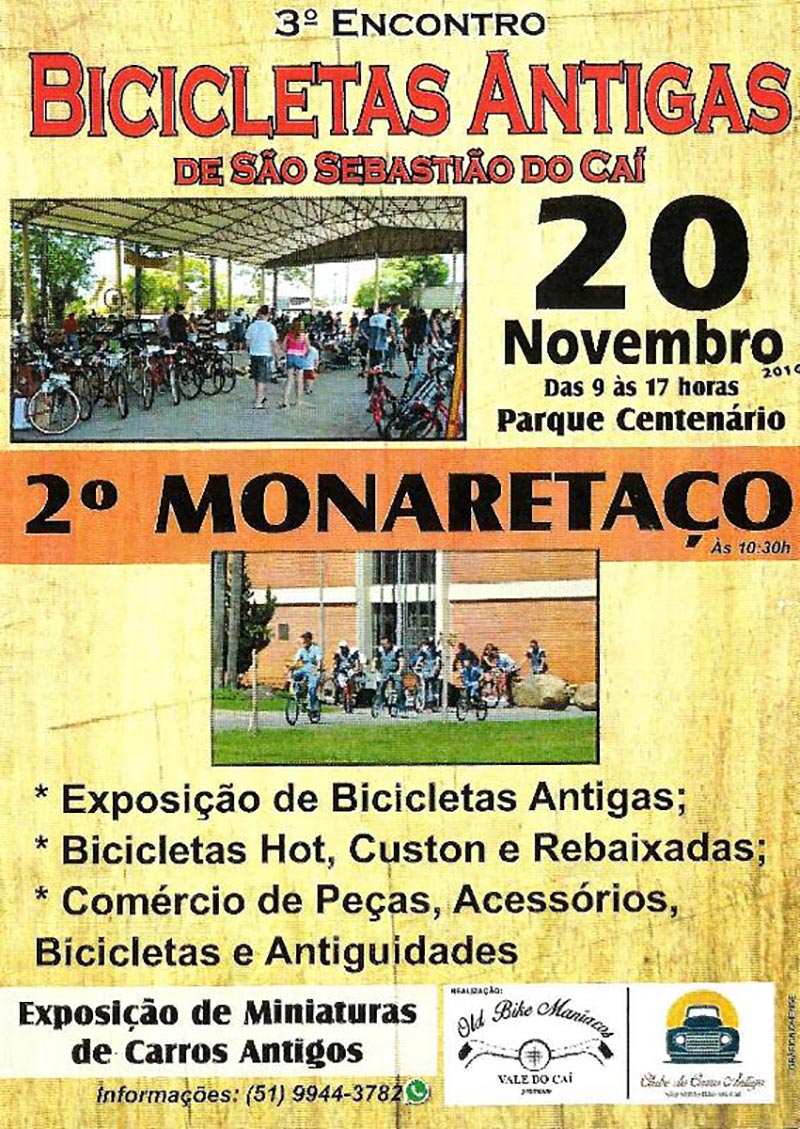 3º Encontro de Bicicletas Antigas de São Sebastião do Caí