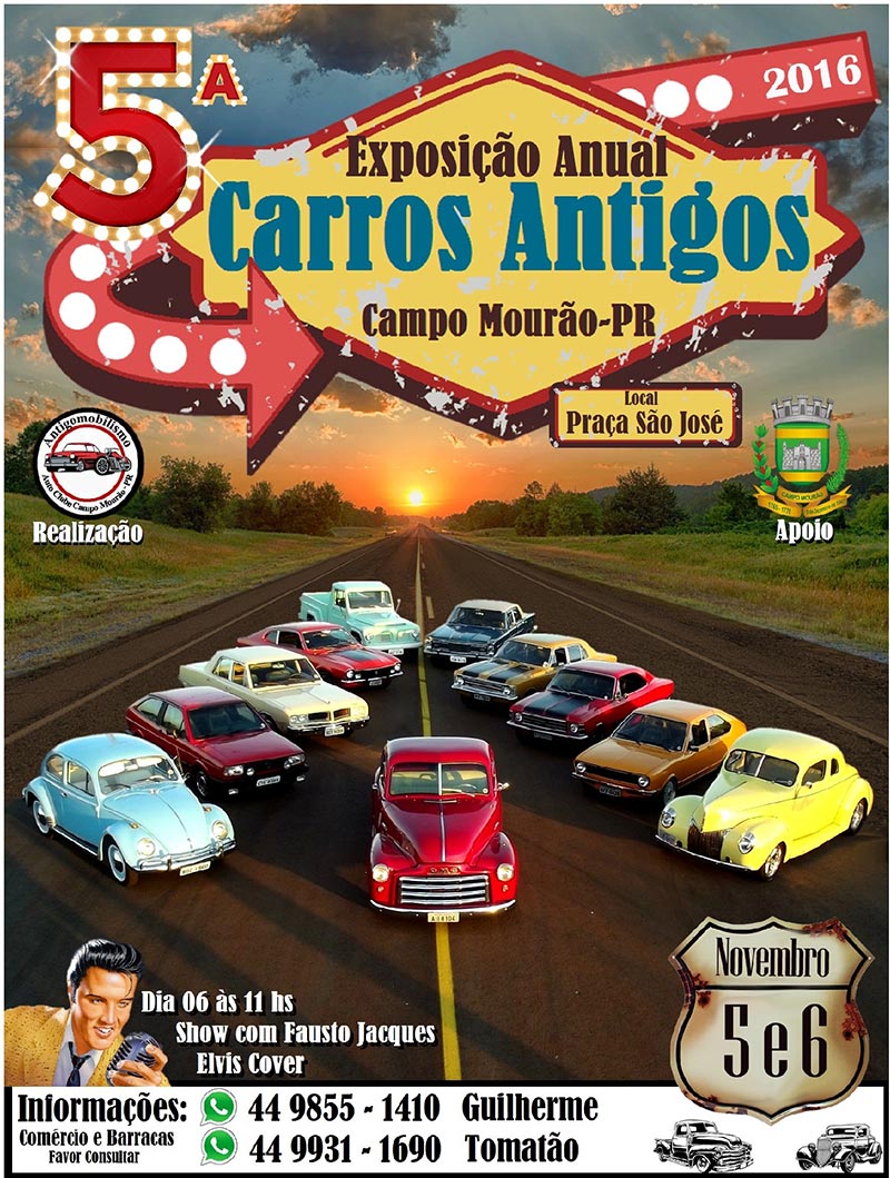 5ª Exposição Anual de Carros Antigos de Campo Mourão-PR