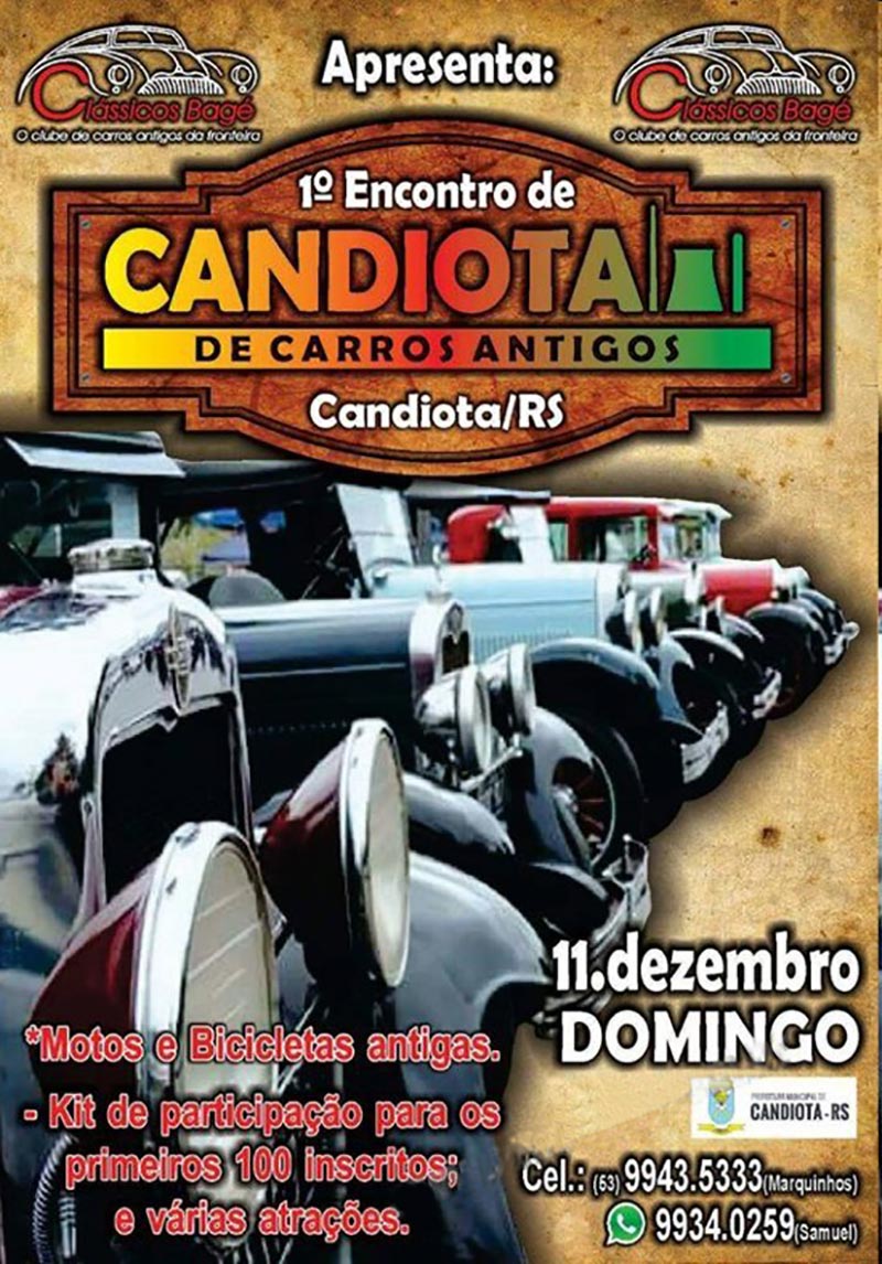 1º Encontro de Carros Antigos de Candiota/RS