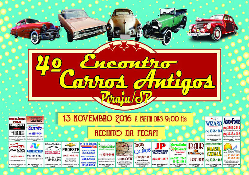 4º Encontro de Carros Antigos de Piraju/SP