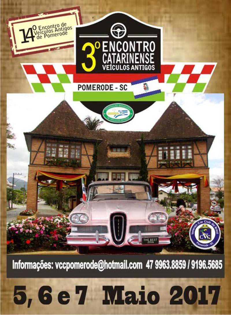 3º Encontro Catarinense de Veículos Antigos - Pomerode/SC