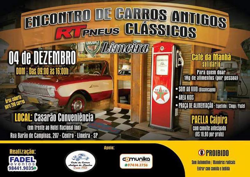 Encontro de Carros Antigos e Clássicos - Limeira/SP