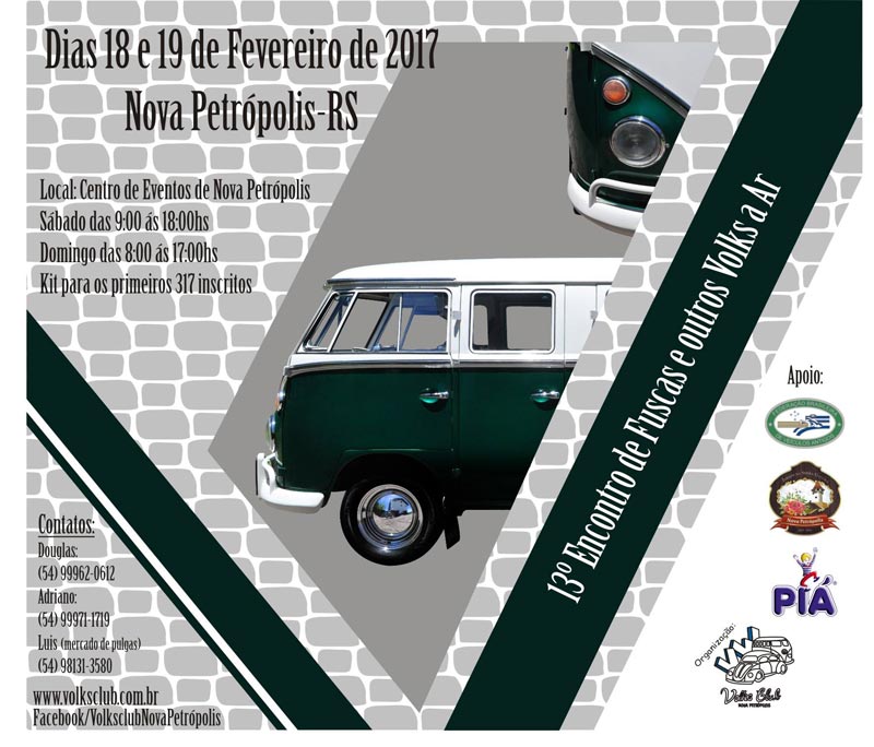 13º Encontro de Fuscas e Outros Volks a Ar - Nova Petrópolis/RS