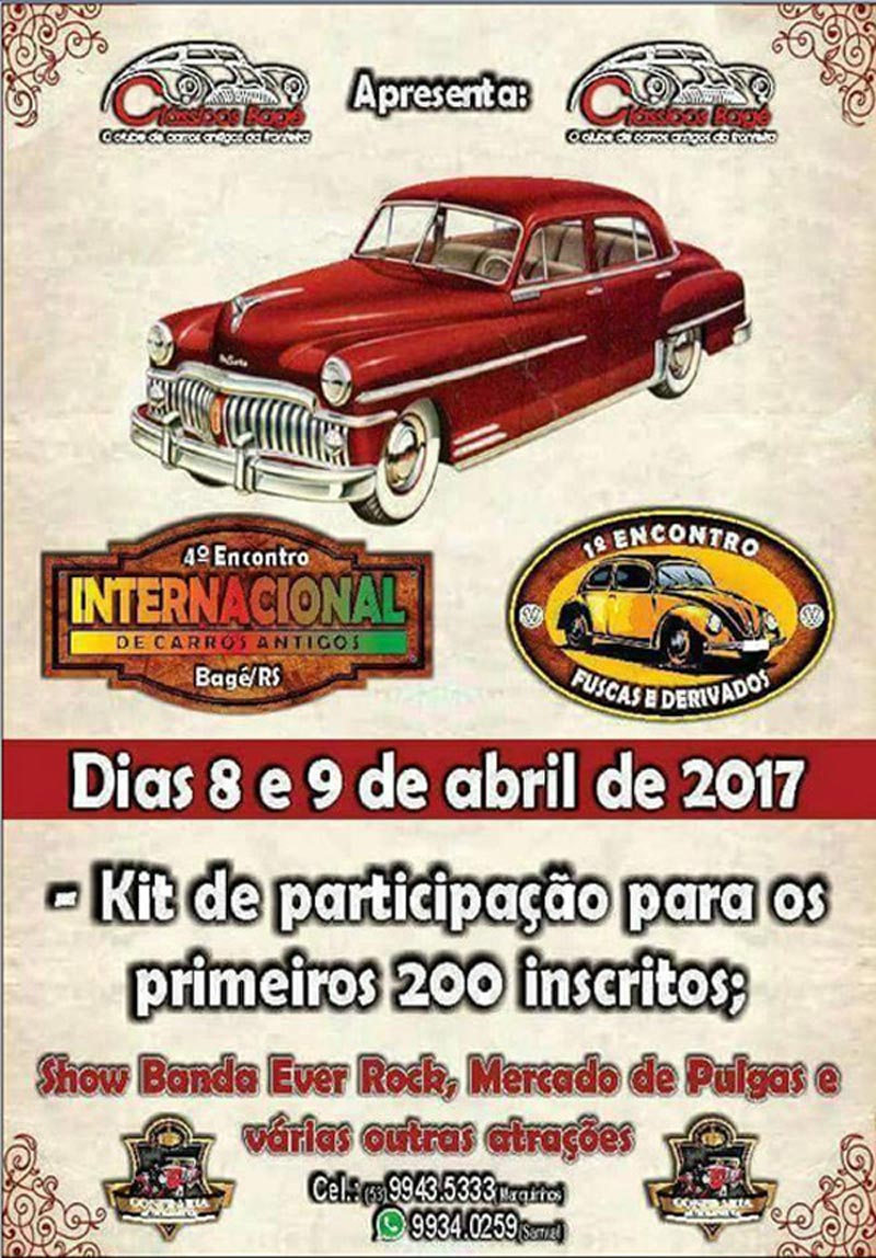 4º Encontro Internacional de Carros Antigos - Bagé/RS