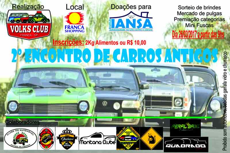 2º Encontro de Carros Antigos no Franca Shopping - Franca/SP