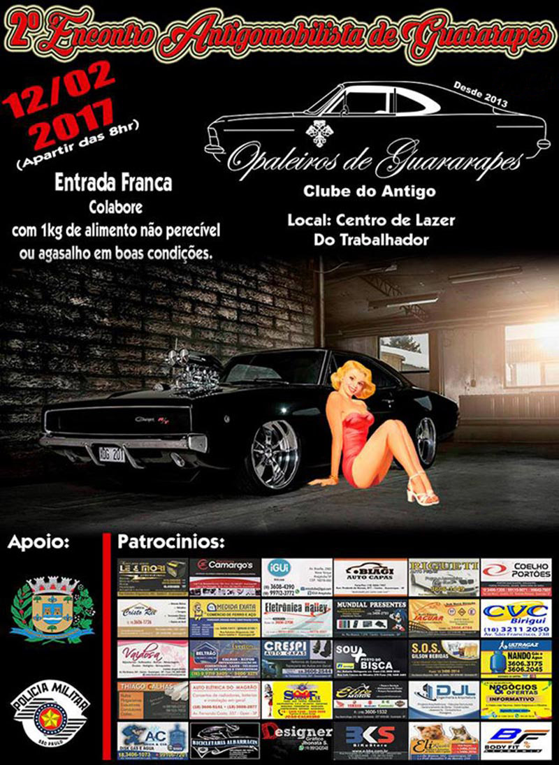 2º Encontro Antigomobilistas de Guararapes/SP