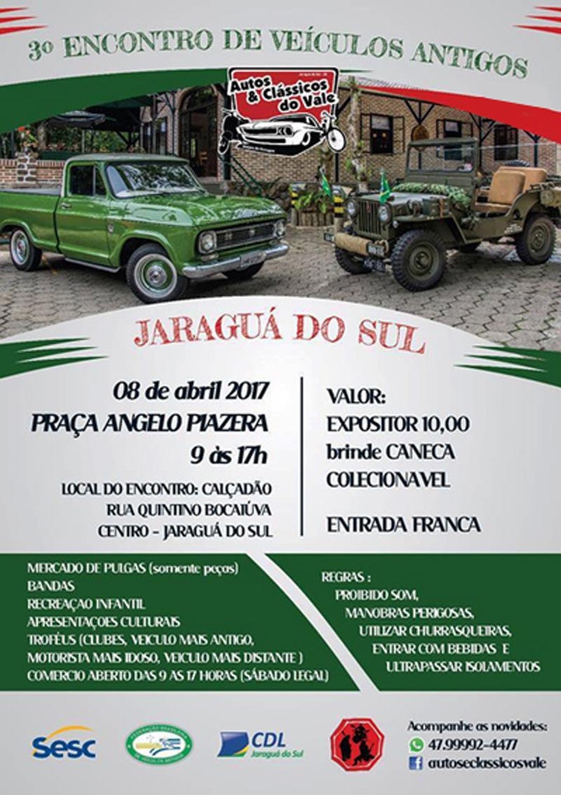 3º Encontro de Veículos Antigos de Jaraguá do Sul/SC