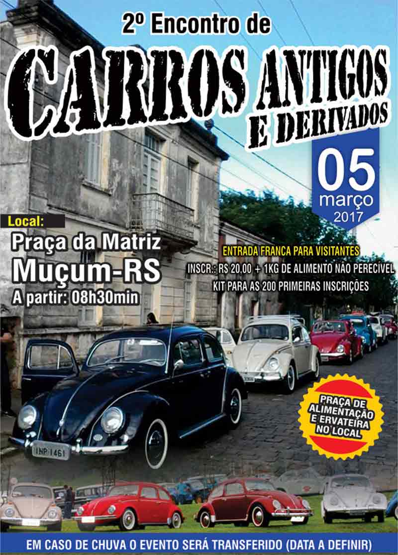 2º Encontro de Carros Antigos e Derivados de Muçum/RS