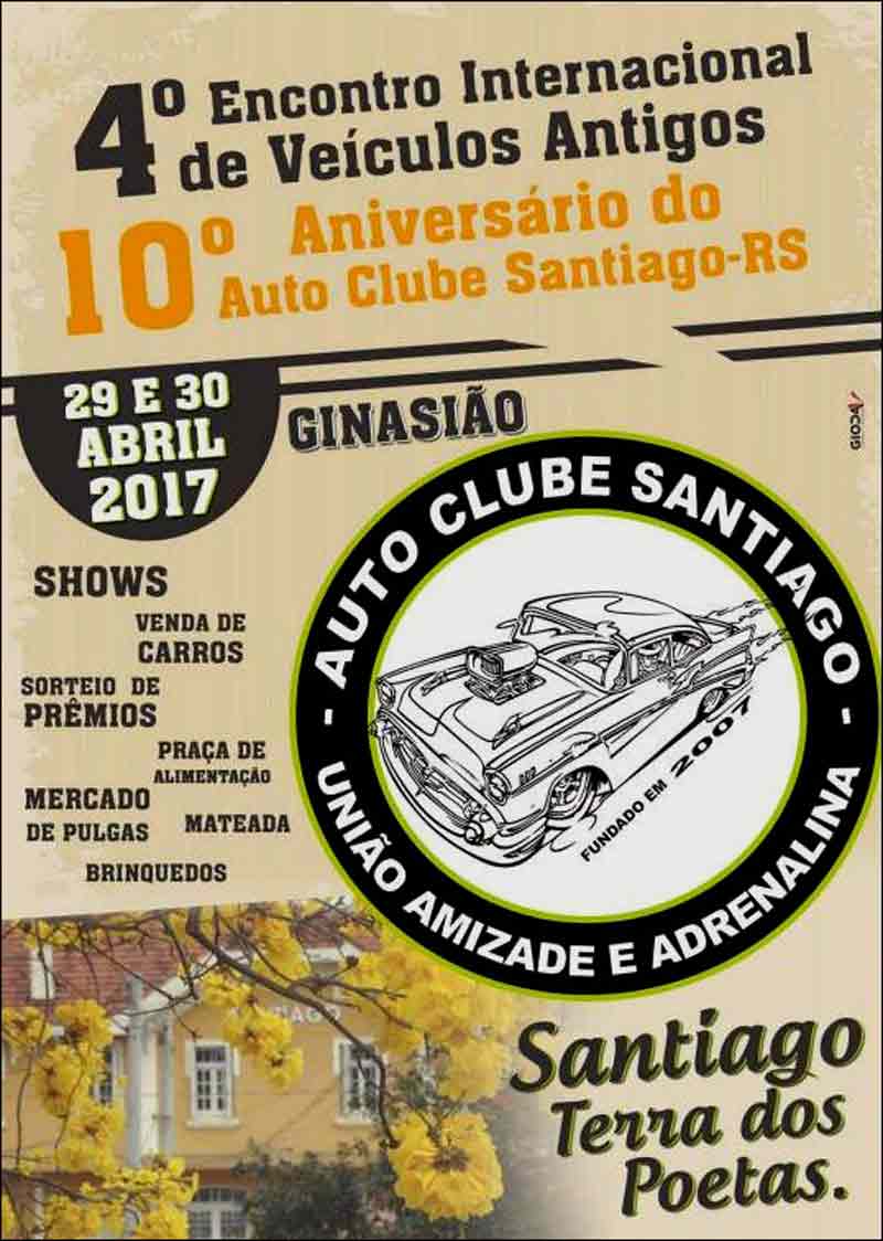 4º Encontro Internacional de Veículos Antigos de Santiago/RS